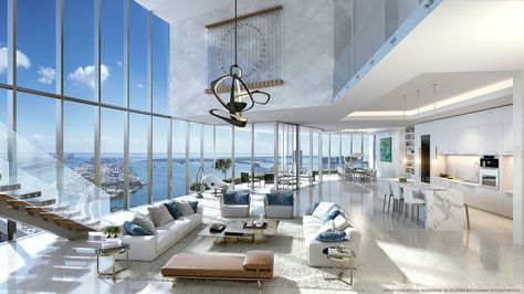 Penthouse Interior Design, Architecture Restaurant, Penthouse Interior, Penthouse Living, Entrepreneurship Motivation, Luxury Penthouse, Mansion Interior, Luxury Homes Dream Houses, Dream House Interior