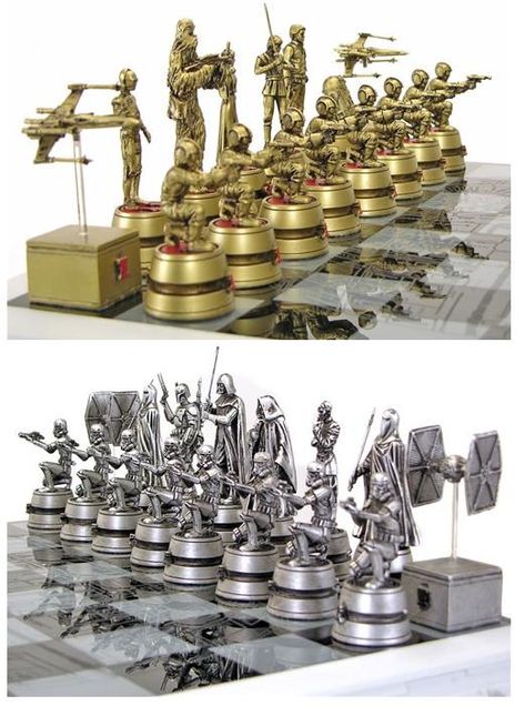 Star Wars Chess Set. Star Wars Chess, Star Wars Chess Set, Decoracion Star Wars, Jedi Knight, The Force Is Strong, Take My Money, Love Stars, Geek Out, Star Wars Universe