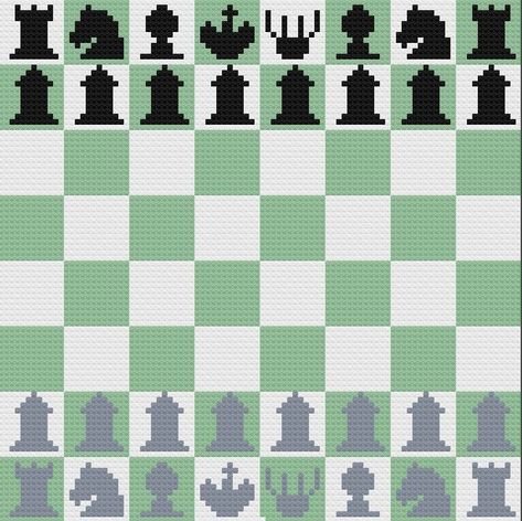 C2c Crochet Pattern, C2c Crochet, Crochet Tapestry, Tapestry Crochet, Crochet Crafts, Chess Board, Chess, Crochet Pattern, Crochet Blanket