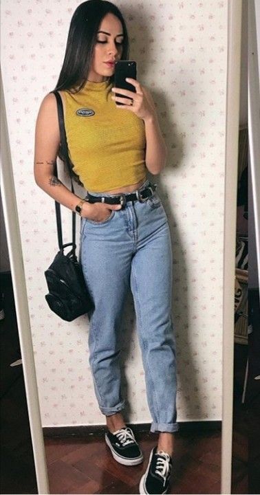 Comfy Jeans Outfit, Outfits 2014, Converse Outfits, Outfits Con Jeans, Jeans And Vans, Jeans Outfit Winter, Mom Jeans Outfit, Tumblr Outfits, Outfits With Converse