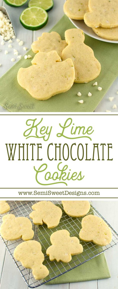 Key Lime White Chocolate Cut-Out Cookie Recipe Chocolate Cut Out Cookie Recipe, Flavored Sugar Cookies, Royal Cookies, Lime Cookies, Cut Out Cookie Recipe, Icing Recipes, Lime Recipes, Cookies Ideas, Making Cookies