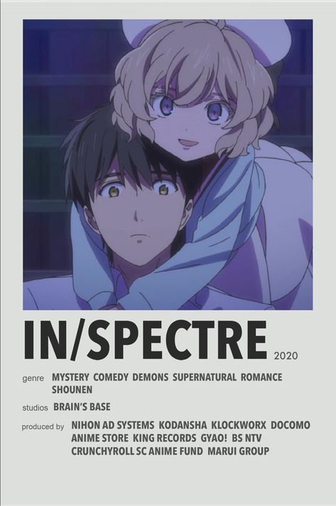 In Spectre Anime, Another Aesthetic, Anime Recs, In Spectre, Bahasa Jepun, Anime List, Film Posters Minimalist, Poster Anime, Minimalist Posters