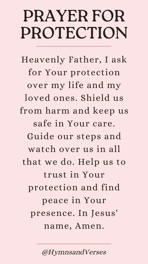 Protect yourself and your loved ones with this prayer for protection. Trust in God's safeguarding presence. Family Protection Quotes, Prayer For My Husband Protection, Prayer For Loved Ones, Prayer Of Protection, Prayers For Protection, Prayer Walk, Prayer For My Marriage, Trust God Quotes, Prayer Ideas