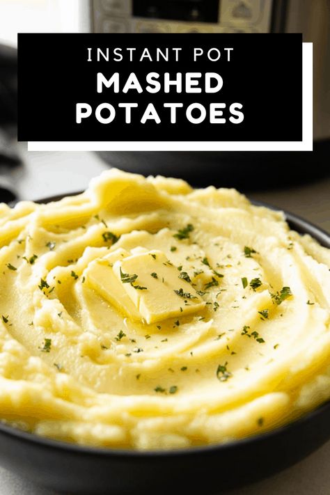 This Instant Pot Mashed Potatoes recipe is by far the easiest, creamiest, and most delicious way to make a classic side dish that pairs well with nearly everything! Instant Mashed Potatoes Recipes, Boxed Mashed Potatoes, Slow Cooker Mashed Potatoes, Instant Pot Mashed Potatoes, Mashed Red Potatoes, Homemade Mashed Potatoes, Instant Potatoes, Instant Mashed Potatoes, Mashed Potatoes Recipe