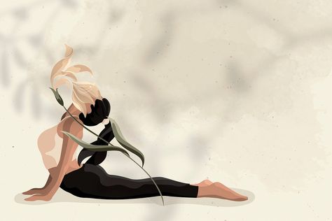 Yoga Presentation, Stretching Illustration, Wellness Illustration, Earth Tones Wallpaper Iphone, Women Stretching, Cobra Pose Yoga, Yoga Background, Yoga Flowers, Yoga Images