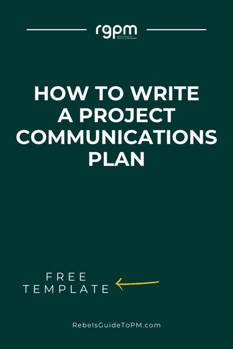 How to Write a Project Communications Plan + Free Template 6 Communication Strategy Template, Communication Plan, Communication Plan Template, Town Hall Meeting, Project Management Templates, Communications Plan, Marketing Department, Free Word, Project Board