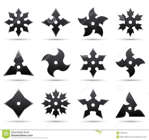 ninja stars Ninja Star Tattoo, 3d Ninja, Ninja Tools, Ninja Stars, Ninja Gear, Ninja Birthday Parties, Arte Ninja, Ninja Birthday, Ninja Party