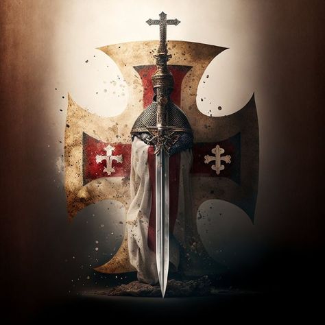 Templar Knight Tattoo, Crusader Wallpaper, Knights Templar Symbols, Temple Knights, Whatsapp Wallpapers Hd, Knight Tattoo, Crusader Knight, Warrior Tattoos, Masonic Symbols