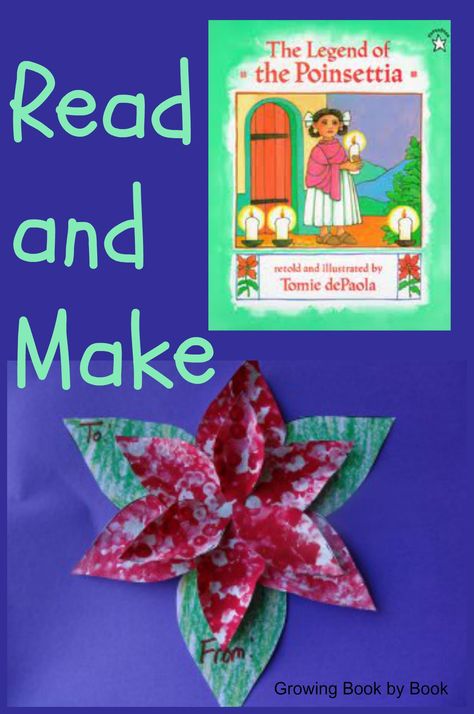 The Legend of the Poinsettia- read and make a pointillism gift tag from growingbookbybook.com Christmas Curriculum, Legend Of The Poinsettia, Character Education Activities, Tomie Depaola, Montessori Teaching, Liturgical Year, Christ Centered Christmas, Hispanic Culture, Toddler Education