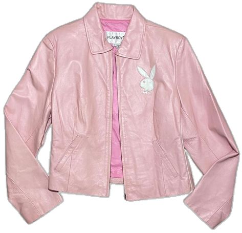 Pastel Leather Jacket, Y2k Leather Jacket, Pastel Leather, Bunny Outfit, Pink Y2k, White Bunny, Pink Bunny, Y2k Pink, Playboy Bunny