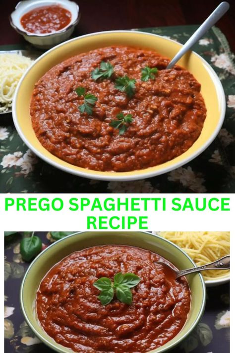 Homemade Prego Sauce Recipe, Prego Spaghetti Sauce Recipe, Prego Sauce Recipe, Prego Sauce, Canned Spaghetti Sauce, Spaghetti Sauce Recipe, Classic Italian Dishes, Vodka Sauce, Pasta Lover