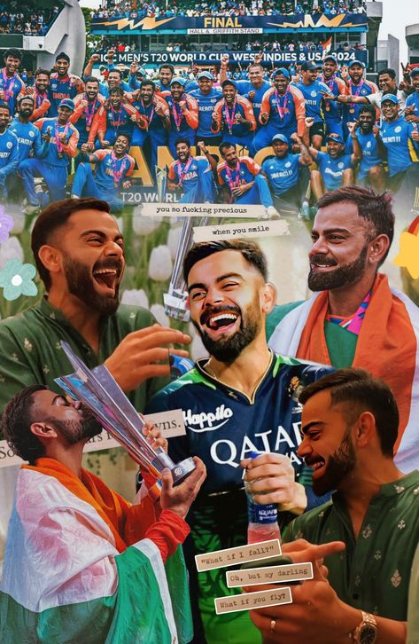 Cricket Aesthetic Wallpaper, Indian Cricket Team Wallpapers, Virat Kohli Aesthetic, I Love Cricket Images, Crickets Funny, Virat And Anushka, King Kohli, Best Whatsapp Dp, Virat Kohli Instagram