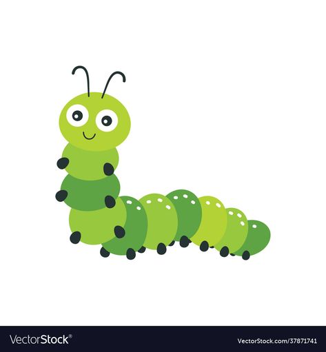 Caterpillar Clipart, Caterpillar Illustration, Caterpillar Cartoon, Cartoon Caterpillar, Powerpoint Tutorial, Preschool Lesson Plan, Preschool Lessons, Character Sheet, White Card