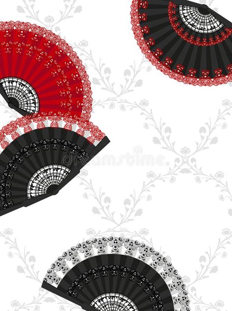 Spanish Fans. Patterned background with spanish fans #Sponsored , #PAID, #Paid, #Fans, #fans, #spanish, #Spanish Spanish Design Graphic, Menu Drink, Spanish Fan, Patterned Background, Spanish Design, Stock Photography Free, Professional Business Cards, Graphics Design, Design Branding