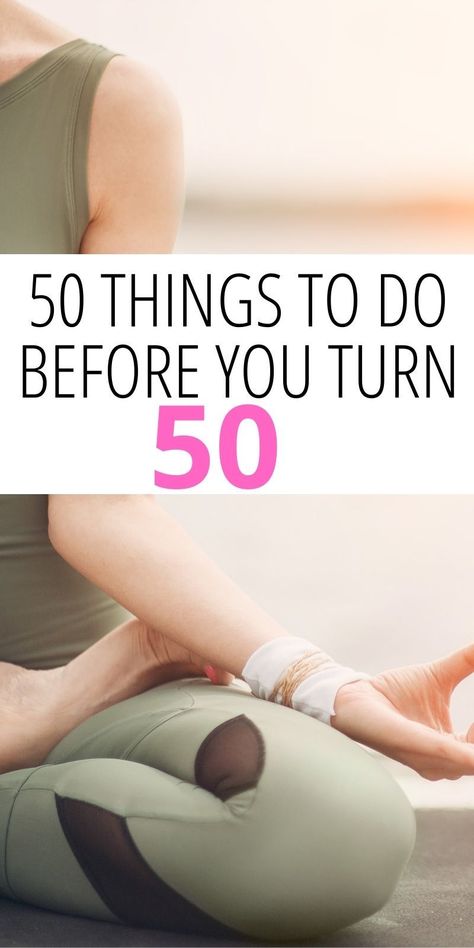 Turning 40 Bucket List, 50 Before 50, Goal Planning Ideas, 15 Minute Morning Yoga, Bucket List Ideas For Women, Goals Design, Template List, 50 Years Birthday, It’s A Wonderful Life