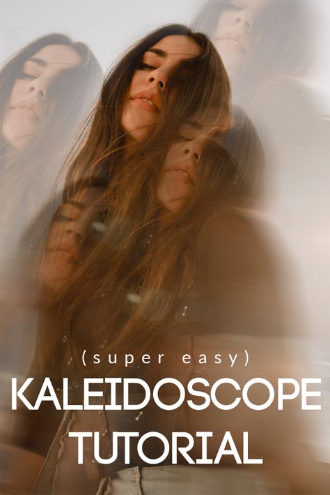 Super Easy Kaleidoscope Photoshop Tutorial by Haley Ivers Kaleidoscope Photoshoot, Kaleidoscope Portrait, Kaleidoscope Fashion Photography, Kaleidoscope Netflix Poster, Kaleidoscope Photography, Kaleidoscope Aesthetic, Kaleidoscope Netflix Series, Kaleidoscope Effect Photography, Aesthetic Sushi