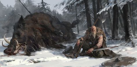 ArtStation - repouso, DA YU Viking Art, Art Station, Fantasy Concept Art, Fantasy Warrior, Fantasy Rpg, 판타지 아트, Fantasy Inspiration, Medieval Fantasy, Fantasy Artwork