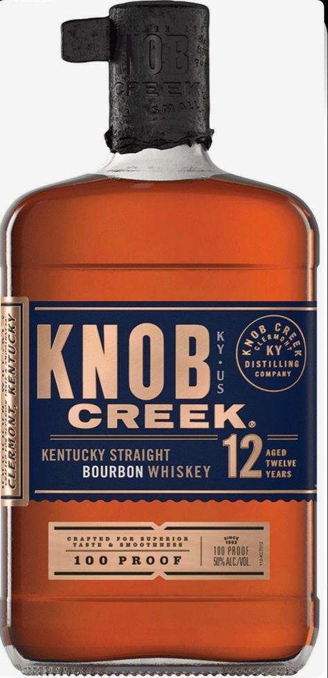 Knob Creek 12 Year Old Kentucky Straight Bourbon Whiskey - Whisky Advocate #2 Whiskey of 2020 - 95 Points. [251] Whiskey Cabinet, Best Bourbon Whiskey, Knob Creek, Rye Bourbon, Bourbon Drinks, Best Bourbons, Kentucky Straight Bourbon Whiskey, Straight Bourbon Whiskey, Blended Scotch Whisky