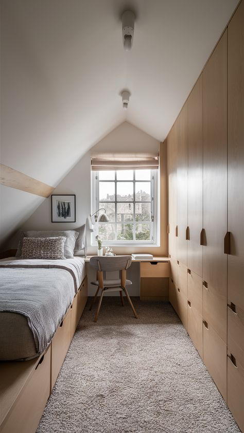 22 Inspiring Low Ceiling Attic Bedroom Ideas: Slanted Walls, Small Spaces & Storage Solutions Attic Bedroom Ideas Slanted Walls, Small Attic Ideas Low Ceilings, Small Attic Ideas, Low Ceiling Attic Bedroom, Small Attic Spaces, Small Spaces Storage, Small Attic Bedroom Ideas, Slanted Ceiling Bedroom, Low Ceiling Attic