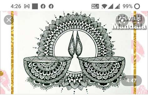 Diwali Drawings, Diwali Mandala, Mandala Making, Butterfly Stitch, Diwali Drawing, Mandala Arts, Easy Mandala, Free Kids Coloring Pages, Easy Mandala Drawing