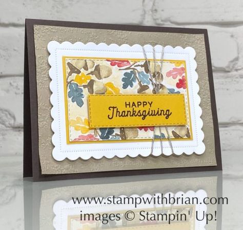 Happy Thanksgiving Images, Fall Greeting Cards, Thanksgiving Images, Nature Card, Tree Cards, Designer Series Paper, Card Kits, Thanksgiving Cards, Stamping Up Cards