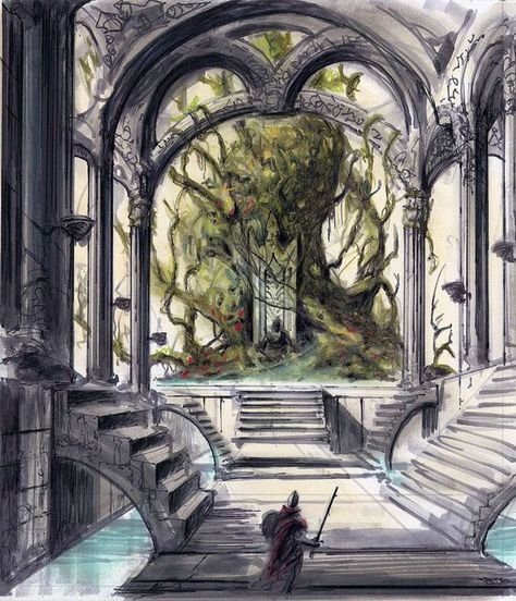 Adam Adamowicz, Shivering Isles, Creation Art, Throne Room, Location Inspiration, Fantasy City, Fantasy Castle, Fantasy Setting, Fantasy Places