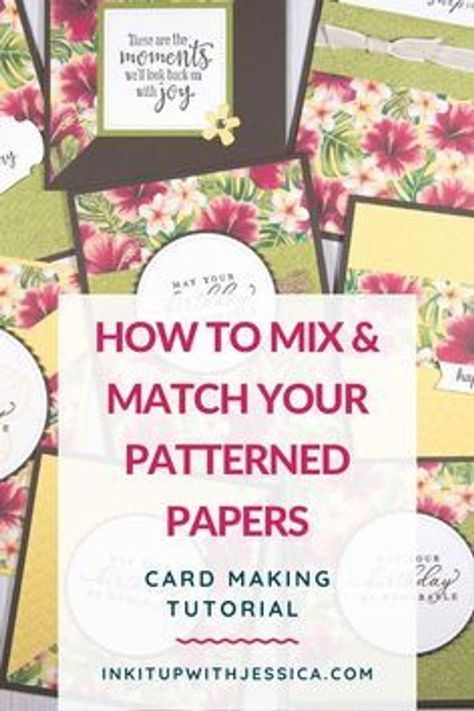 Card Making Templates, Card Making Tips, How To Mix, Making Greeting Cards, Card Making Tutorials, Card Tutorial, Stamping Up Cards, Card Making Techniques, Card Patterns