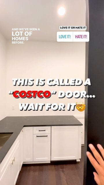 Skyview Experts | PHOTO | VIDEO | DRONE + FPV on Instagram: "Alright guys! What are your thoughts on this "Costco" door pass through from the garage straight to your pantry? It’s perfect for unloading your groceries and those large waters! #pantryorganization #pantry #luxuryhomes #pantrygoals #costcodoor #secretdoor #butlerspantry #useful #greatideas #pantryideas" Garage Grocery Door, Grocery Unloading Door, Secret Door From Garage To Pantry, Walk In Pantry With Door To Garage, Pantry With Secret Door, Garage Grocery Pass Through, Pantry Door To Garage, Pantry With Grocery Door, Costco Door Pantry