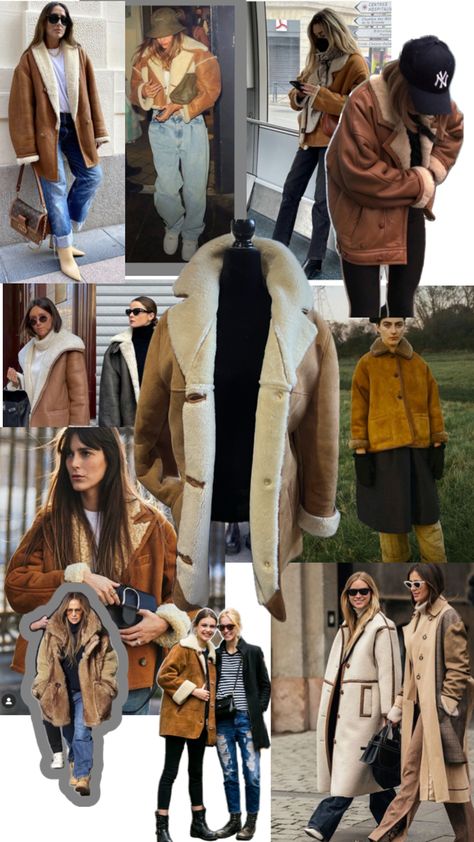 Sheepskin Coat Outfit, Coat Outfit, Sheepskin Coat, Coat Outfits, Fall Winter Outfits, Winter Outfits, Autumn Fashion, Fall Winter, My Style