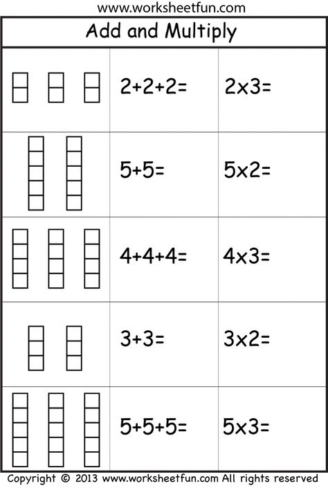 repeated addition and multiplication Repeated Addition Worksheets, 4 Multiplication, Repeated Addition Multiplication, Printable Multiplication Worksheets, Fractions Multiplication, Multiplication Strategies, Repeated Addition, Teaching Multiplication, Multiplication Games