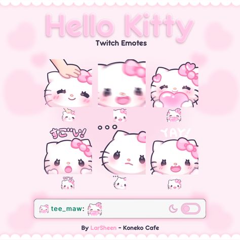 ꒰১ lar ໒꒱ (@LarSheen) on X Hello Kitty Emotes, Discord Server Role Ideas, Cool Text Symbols, Hello Kitty Pfp, Kitty Pfp, Text Symbols, Discord Emotes, Free Overlays, Cafe Art