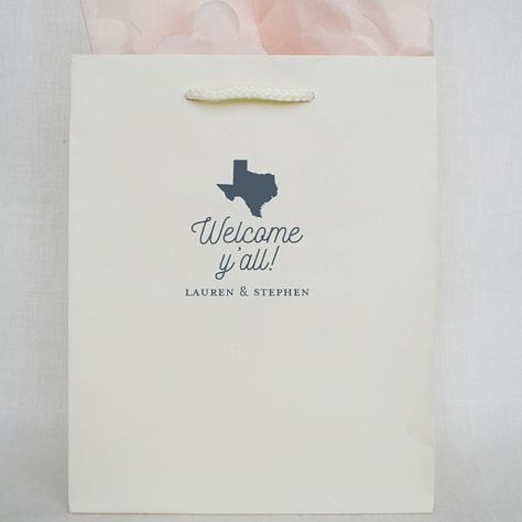 35 Wedding Welcome Bags for Hotel Guests State Pride Custom Mini Water Bottles, Wedding Hotel, Custom Gift Bags, Colored Rope, Wedding Welcome Bags, Hotel Guest, Welcome Bags, Welcome Gifts, Texas Wedding