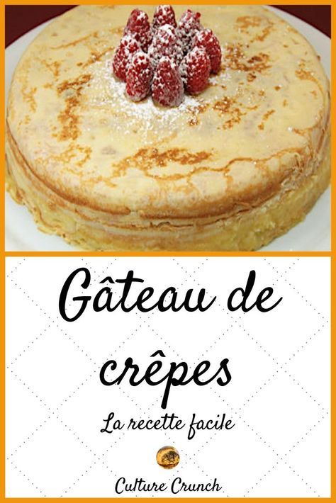 #cuisine #recettes #desserts #gâteaux #recettefacile #recetterapide #inspiration #crêpes Napoleon Cake, Russian Dishes, Russian Cakes, Pancake Cake, Meringue Pie Recipes, Cakes Inspiration, French Desserts, Crepe Recipes, Unique Recipes