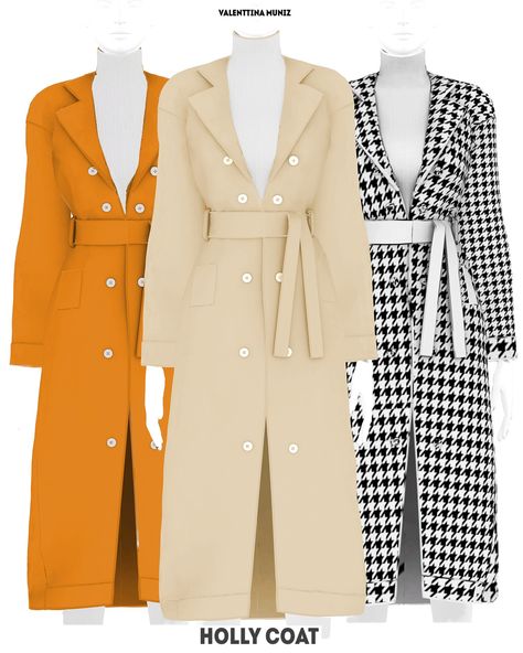 Sims 4 Alpha Cc Jacket, Coats Sims 4 Cc, Sims 4 Business Woman, Ts4 Coat Cc, The Sims 4 Women Clothes, Sims 4 Rimmings, Sims 4 Long Coat, Sims 4 Cc Trench Coat, Sims 4 Wedding Suit