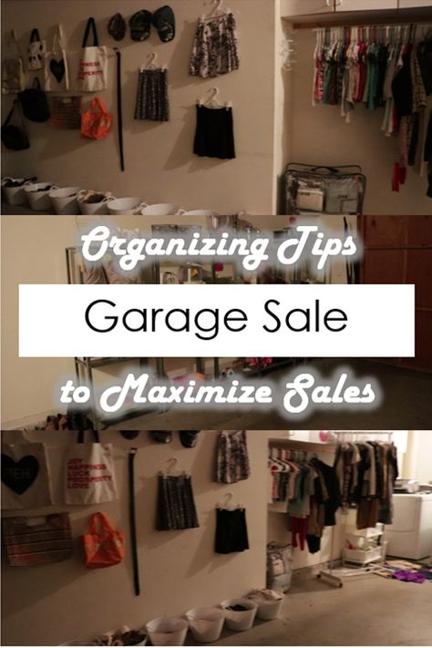 Here is how to organize a garage sale to maximize profits! Garage Sale Ideas Display Boutique, Rummage Sale Ideas Display, Garage Sale Ideas Display, Organize A Garage, Garage Sale Organization, Rummage Sale, Book Organization, Shoe Display, Garage Organization