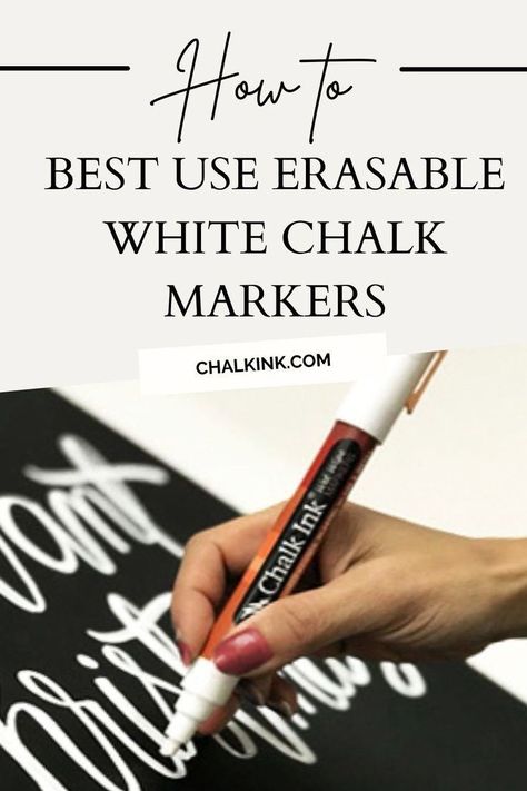 Looking for tips and tricks on how to create artwork and designs with chalk markers? In our recent blog we share the best ways to use erasable chalk markers for all of your lettering, sign and labeling ideas. Visit chalkink.com to read the article and buy your own set of markers. Chalk Markers Art, Basic Calligraphy, Ink Markers, Chalk Sign, Chalk Marker, Art Lettering, Chalkboard Lettering, Liquid Chalk Markers, Chalk Lettering