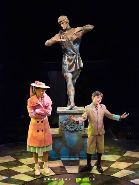 Mary Poppins 2018, Mary Poppins Theatre, Mary Poppins Broadway, Mary Poppins Musical, Theater Mom, Zeus Statue, Michael Banks, Mary Poppins Costume, Jane And Michael