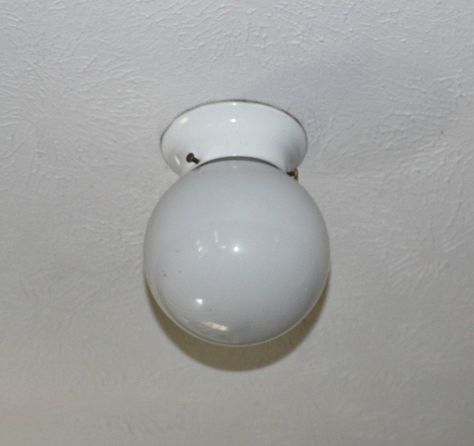 Diy Ceiling Light Cover, Diy Ceiling Lamp, Diy Ceiling Light, Glass Chandelier Shades, Ceiling Light Covers, Old Globe, Ceiling Light Shades, Diy Ceiling, Glass Ceiling Lamps