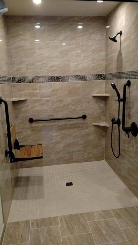 Accessible Bathroom Design, Mold In Bathroom, Budget Bathroom Remodel, Accessible Bathroom, Diy Ikea, Gorgeous Bathroom, Bathroom Remodel Shower, Budget Bathroom, Large Bathrooms