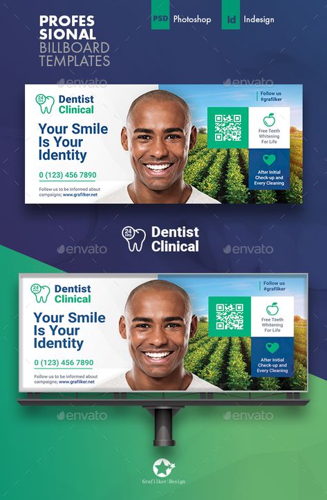 Medical Billboard Design, Dental Billboard, Billboard Design Inspiration, Billboard Design Ideas, Billboard Ideas, Outdoor Advertising Billboard, Charity Poster, Advert Design, Concert Poster Design