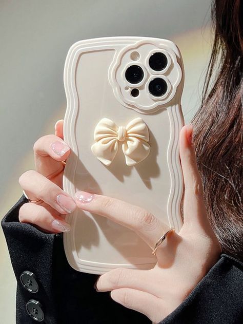 Cute Phone Cases Aesthetic, Beige Phone Case, Case Iphone Couple, Gold Phone Case, Kawaii Iphone Case, Kpop Phone Cases, Bling Phone Cases, Casing Iphone, White Phone Case