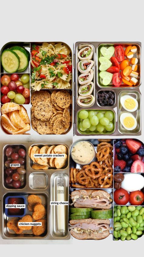 Healthy Tiffin Ideas, Tiffin Ideas, Ideas For Baby Shower, Healthy Packed Lunches, School Lunch Recipes, Healthy Lunch Snacks, Meal Prep Snacks, Healthy Food Menu, Resep Diet