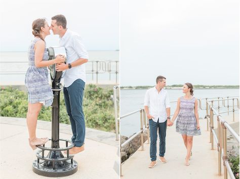 Barnegat Lighthouse Engagement Session | Long Beach Island, NJ | Susan Elizabeth Photography Barnegat Lighthouse, Long Beach Island, New Jersey Wedding, Beach Island, Nj Wedding, Nj Weddings, Elopement Wedding, Engagement Sessions, Yacht Club