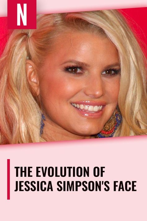 From her early days as a pop superstar to becoming an actor and entrepreneur, join us as we explore the evolution of Jessica Simpson's face. #Celebrities #JessicaSimpson Jessica Simpson Diet, Jessica Simpson Now, Jessica Simpson Makeup, Jessica Simpson Hair, 2000s Hair, Jessica Simpson Style, Late 90s, Cosmetic Surgery, Height And Weight