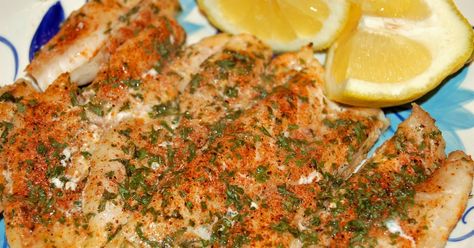 Grouper Fish Recipes, Baked Grouper, Grouper Recipes, Grouper Fish, Dried Parsley, Beach Meals, Fish Dinner, Food Channel, Baked Fish