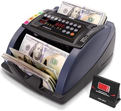 Money Counter with Value Count, Aneken UV/MG/IR Counterfeit Detection Bill Counter Machine with Count/Add and Batch Modes, Cash Counter with LCD Display School Supply Storage, Cash Counter, Money Counter, Cash Management, Printer Ink Cartridges, Network Switch, Money Handling, Thermal Printer, Money And Happiness