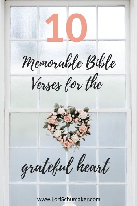 Gratitude is a weapon against hopelessness and God's Word is the weapon's best ammunition! Here are 10 Bible Verses for the grateful heart. #gratefulheart #grateful #Bibleverses Thankful Verses, Verse Memorization, Memorizing Scripture, Christians Quotes, Verse Mapping, Bible Topics, Bible Resources, Prayer Warrior, Gratitude Quotes