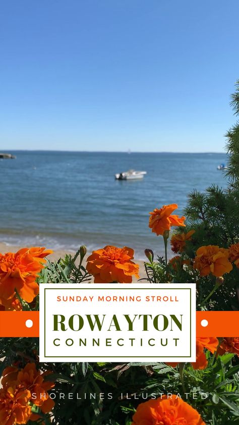 Rowayton, CT | Sunday Morning Stroll - Shorelines Illustrated Rowayton Connecticut, Coastal Village, East Coast Travel, Long Island Sound, Main Street Usa, Beach Road, Family Road Trips, Waterfront Homes, Outdoor Deck