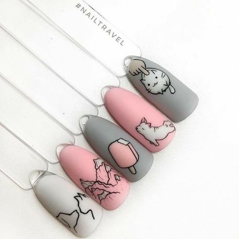 Teen Nail Art, Valentines Nail Art, Art Ideas For Teens, Disney Acrylic Nails, Valentines Nail, Easy Valentines, Valentine Nail Art, Nail Drawing, Anime Nails