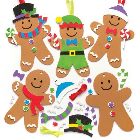 Gingerbread Man Crafts, Jul Diy, Gingerbread Crafts, Preschool Christmas Crafts, Christmas Decorations For Kids, Christmas Arts And Crafts, Preschool Christmas, Christmas Classroom, Card Kits